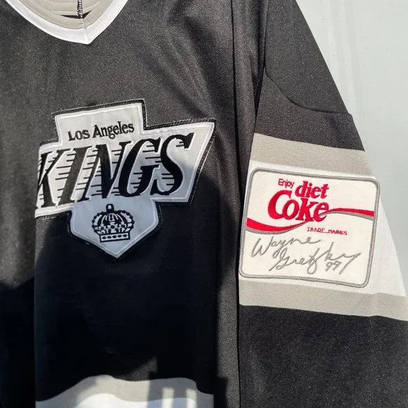 NWT Wayne Gretzky LA Kings Diet Coke CCM Los Angeles Kings Promotional Jersey - Picture 3 of 4